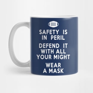 Wear a Mask (blue) Mug